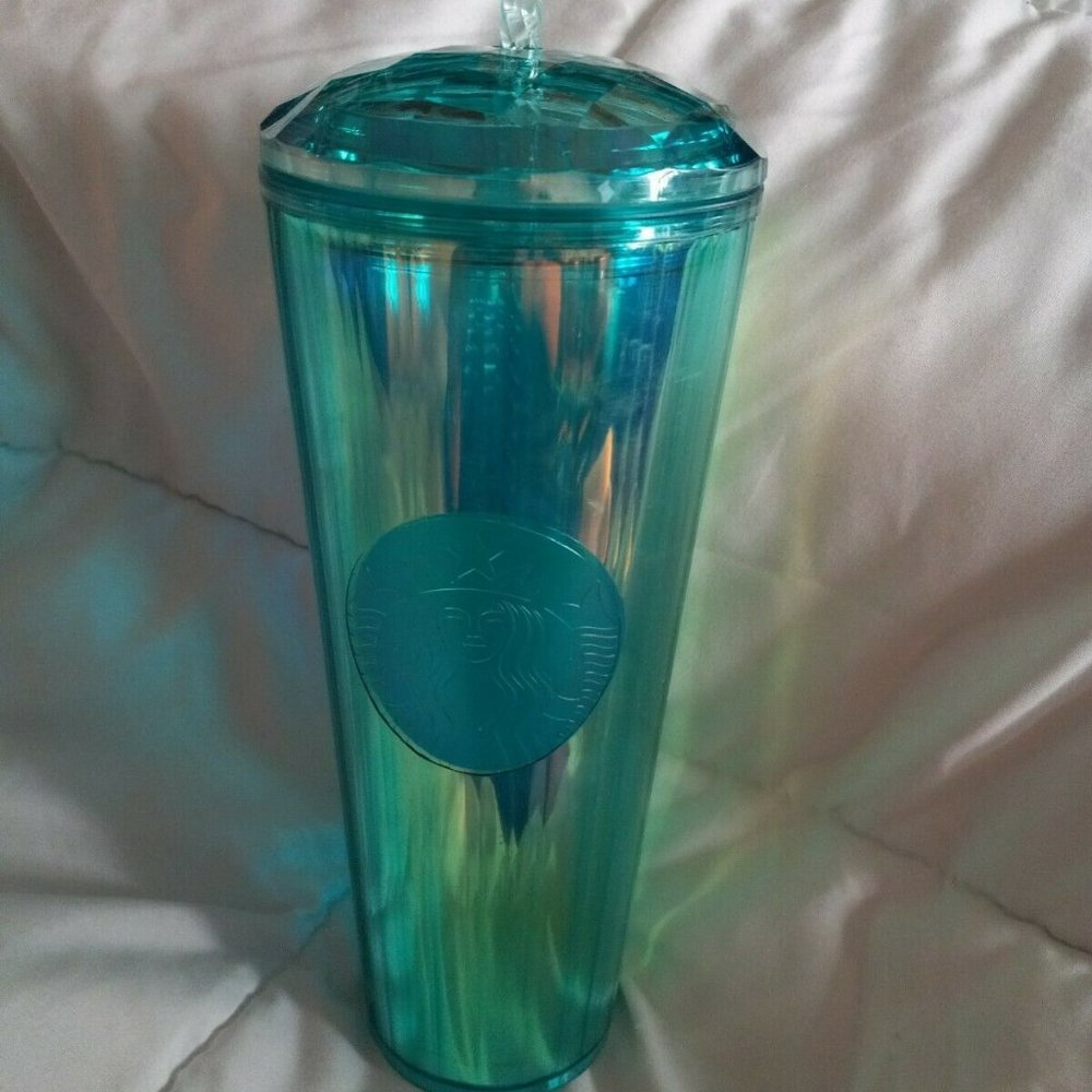 Starbucks Tumbler 2021 Iridescent Teal Blue